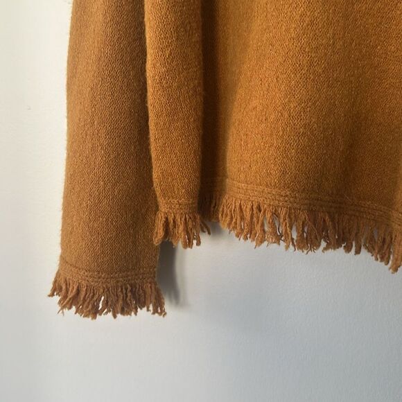 Anthropologie Joy Fringed V-Neck Sweater S - Picture 4 of 7